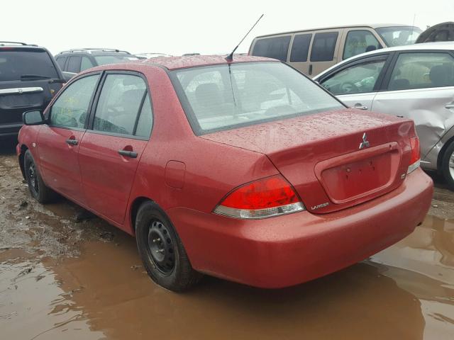 JA3AJ26E55U034885 - 2005 MITSUBISHI LANCER ES RED photo 3