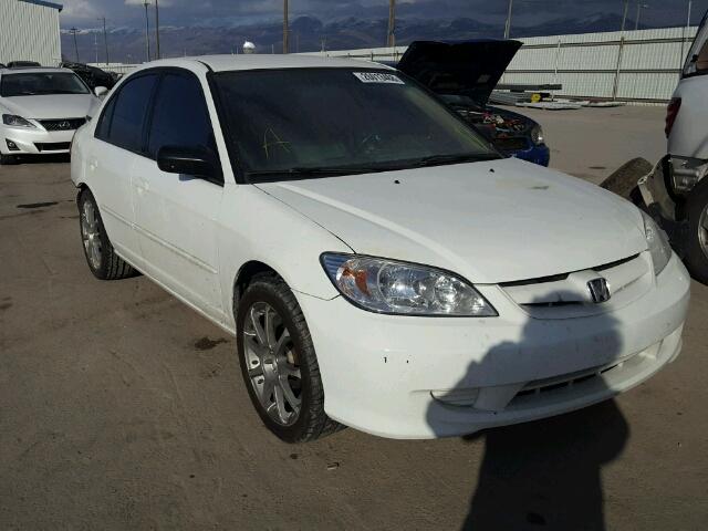 1HGES16594L011254 - 2004 HONDA CIVIC LX WHITE photo 1