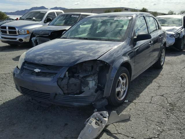 1G1AK58F187104948 - 2008 CHEVROLET COBALT LS CHARCOAL photo 2