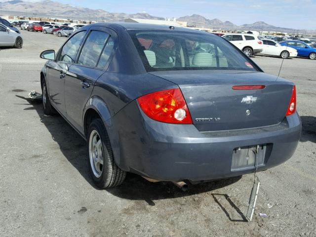 1G1AK58F187104948 - 2008 CHEVROLET COBALT LS CHARCOAL photo 3