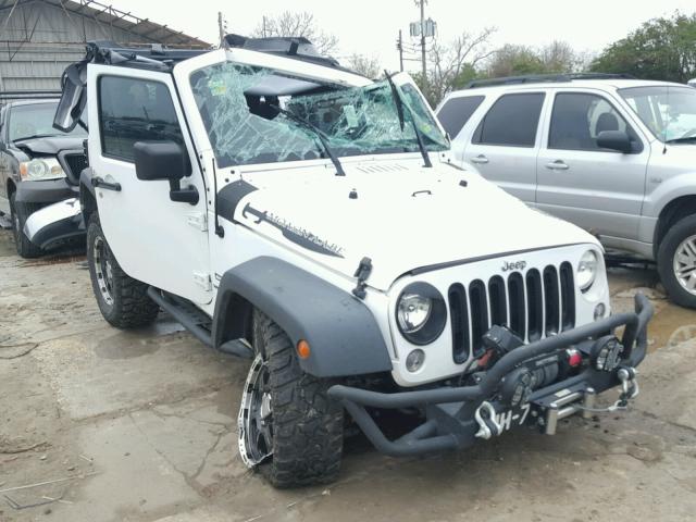 1C4AJWAGXFL759522 - 2015 JEEP WRANGLER S WHITE photo 1