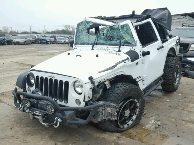 1C4AJWAGXFL759522 - 2015 JEEP WRANGLER S WHITE photo 2