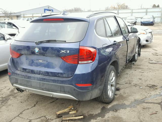 WBAVL1C58DVR90833 - 2013 BMW X1 XDRIVE2 BLUE photo 4