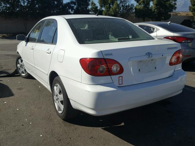 1NXBR30E65Z537026 - 2005 TOYOTA COROLLA CE WHITE photo 3