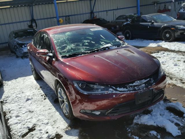 1C3CCCDG7FN567416 - 2015 CHRYSLER 200 S MAROON photo 1