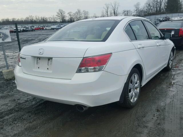 1HGCP26888A062206 - 2008 HONDA ACCORD EXL WHITE photo 4