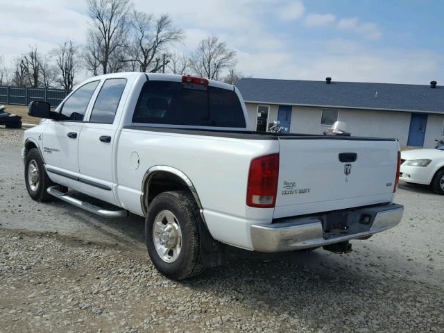 3D7KR28C76G249320 - 2006 DODGE RAM 2500 S WHITE photo 3