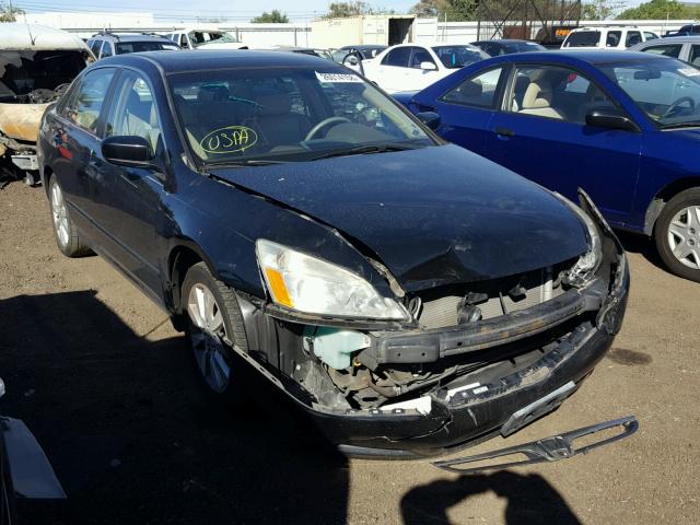 1HGCM66507A017913 - 2007 HONDA ACCORD EX BLACK photo 1