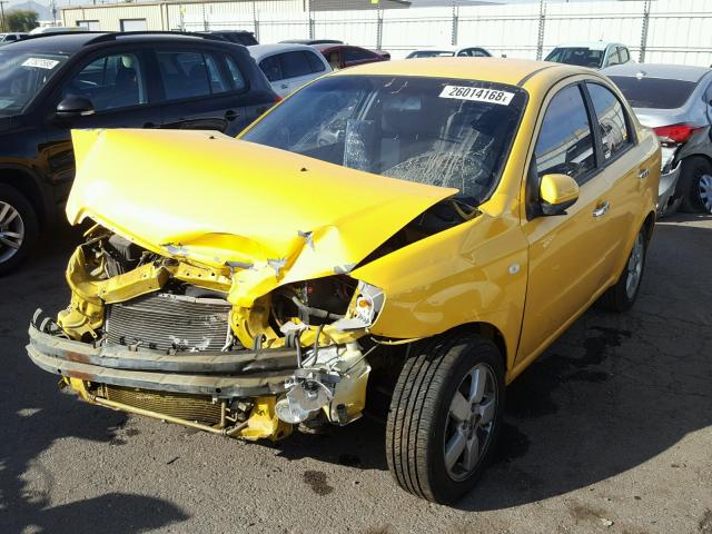 KL1TG56678B159171 - 2008 CHEVROLET AVEO LT YELLOW photo 2