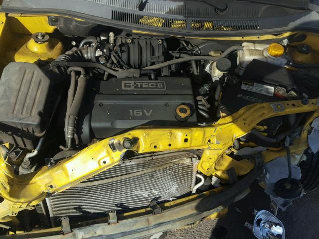 KL1TG56678B159171 - 2008 CHEVROLET AVEO LT YELLOW photo 7