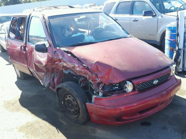 4N2DN1110VD835996 - 1997 NISSAN QUEST XE RED photo 1