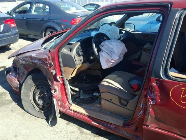 4N2DN1110VD835996 - 1997 NISSAN QUEST XE RED photo 9