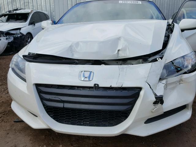 JHMZF1D40BS010400 - 2011 HONDA CR-Z WHITE photo 9