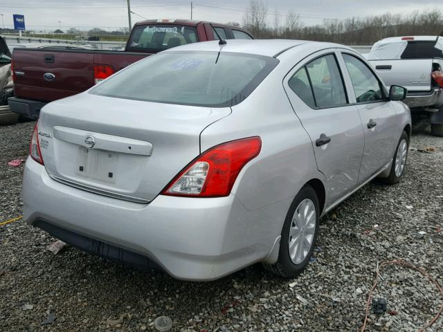 3N1CN7AP9GL895085 - 2016 NISSAN VERSA S SILVER photo 4