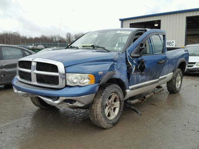 1D7HU18D94S576349 - 2004 DODGE RAM 1500 S BLUE photo 2