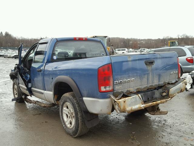 1D7HU18D94S576349 - 2004 DODGE RAM 1500 S BLUE photo 3