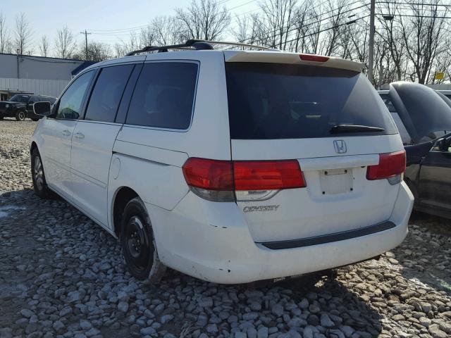 5FNRL386X8B056792 - 2008 HONDA ODYSSEY EX WHITE photo 3