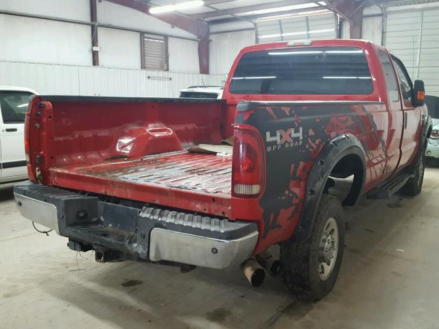 1FTSX21R08EC43092 - 2008 FORD F250 SUPER RED photo 4