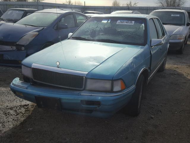 1C3XA3630PF554391 - 1993 CHRYSLER LEBARON LE BLUE photo 2