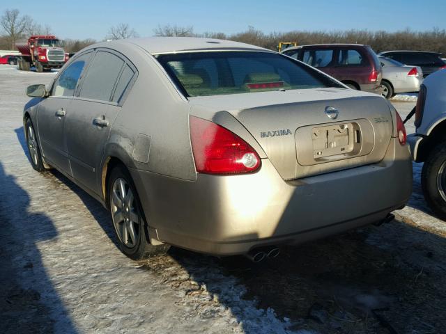 1N4BA41E34C914549 - 2004 NISSAN MAXIMA SE BROWN photo 3