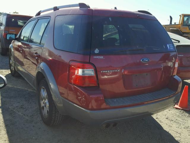 1FMDK021X7GA35563 - 2007 FORD FREESTYLE RED photo 3