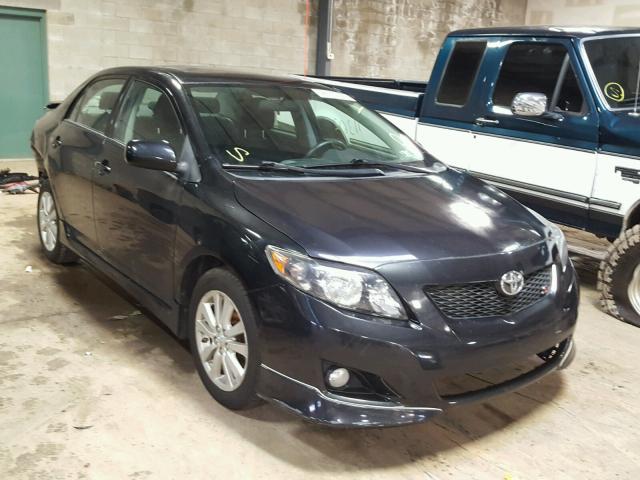 2T1BU4EE5AC456317 - 2010 TOYOTA COROLLA BA BLACK photo 1