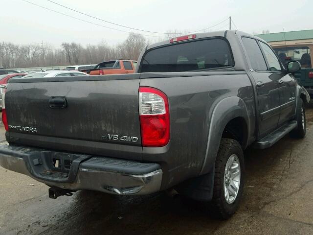 5TBDT44186S529990 - 2006 TOYOTA TUNDRA DOU GRAY photo 4