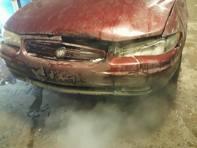 2G4WF551711273736 - 2001 BUICK REGAL GS MAROON photo 9