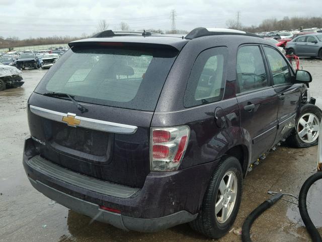 2CNDL13F176086558 - 2007 CHEVROLET EQUINOX LS PURPLE photo 4