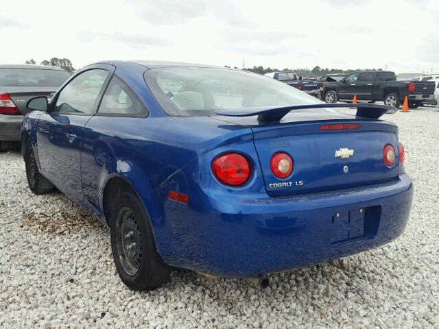 1G1AK15F467633059 - 2006 CHEVROLET COBALT LS BLUE photo 3