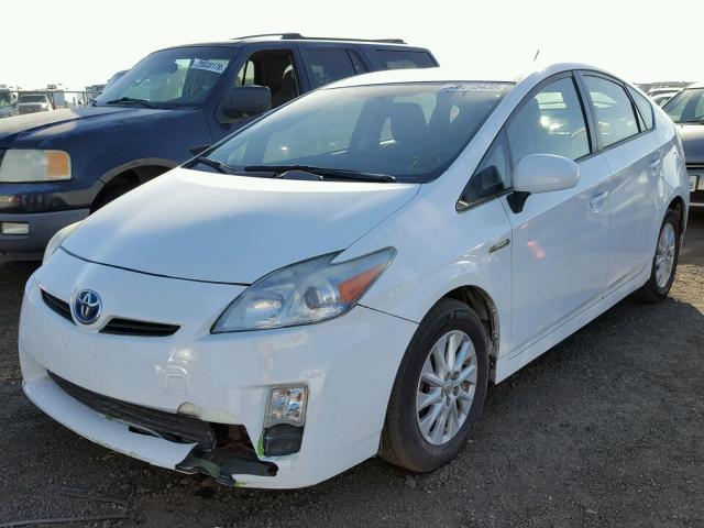 JTDKN3DU9A0121572 - 2010 TOYOTA PRIUS WHITE photo 2