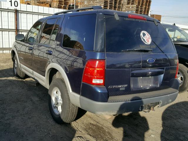 1FMZU73K72UD65963 - 2002 FORD EXPLORER X BLUE photo 3