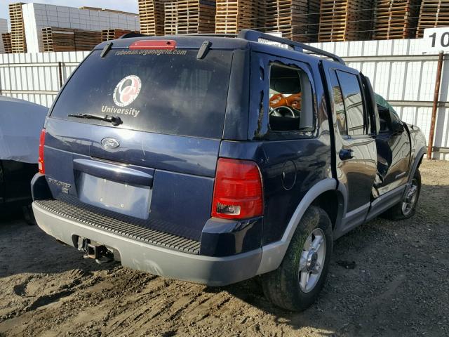 1FMZU73K72UD65963 - 2002 FORD EXPLORER X BLUE photo 4