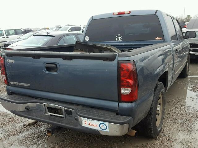 2GCEC13V171107146 - 2007 CHEVROLET SILVERADO BLUE photo 4