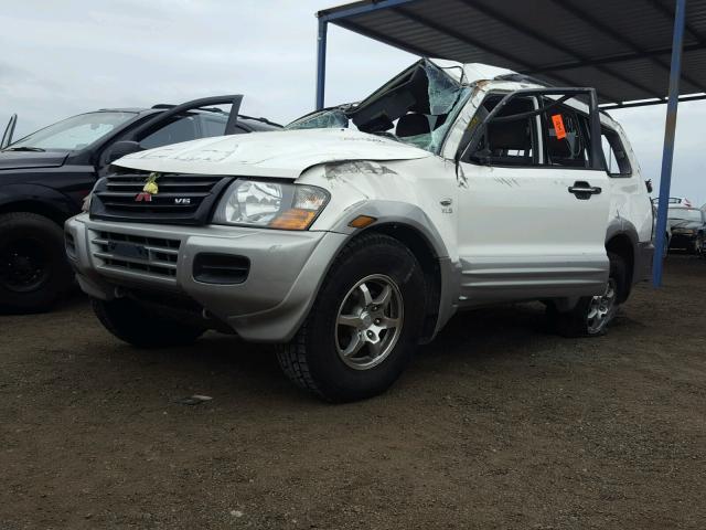 JA4MW31R91J009459 - 2001 MITSUBISHI MONTERO XL WHITE photo 2