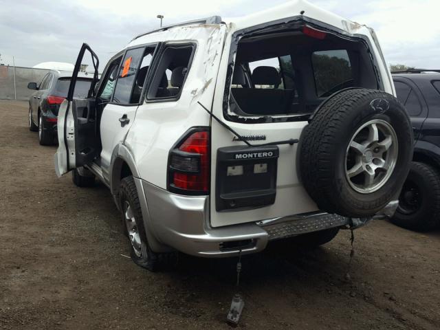 JA4MW31R91J009459 - 2001 MITSUBISHI MONTERO XL WHITE photo 3