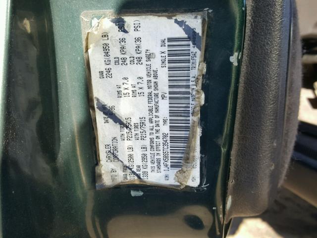 1J4FX58S5TC354702 - 1996 JEEP GRAND CHER GREEN photo 10