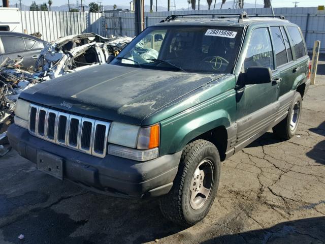 1J4FX58S5TC354702 - 1996 JEEP GRAND CHER GREEN photo 2