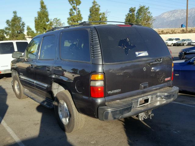 1GKEC13T25J136516 - 2005 GMC YUKON CHARCOAL photo 3