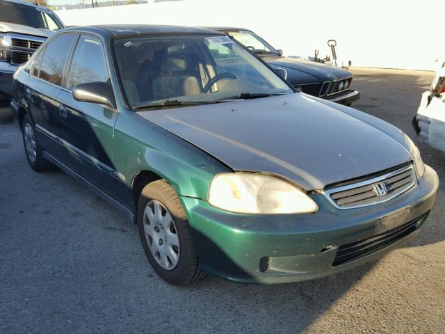 2HGEJ6677XH556713 - 1999 HONDA CIVIC LX GREEN photo 1