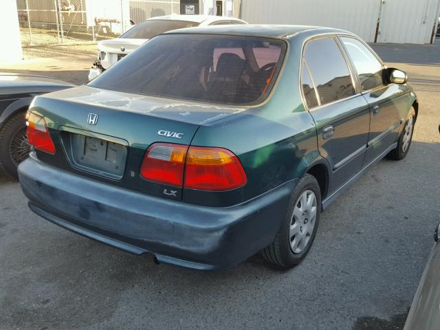 2HGEJ6677XH556713 - 1999 HONDA CIVIC LX GREEN photo 4