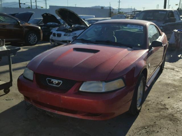 1FAFP4047YF306983 - 2000 FORD MUSTANG RED photo 2