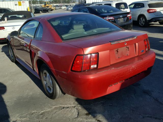 1FAFP4047YF306983 - 2000 FORD MUSTANG RED photo 3