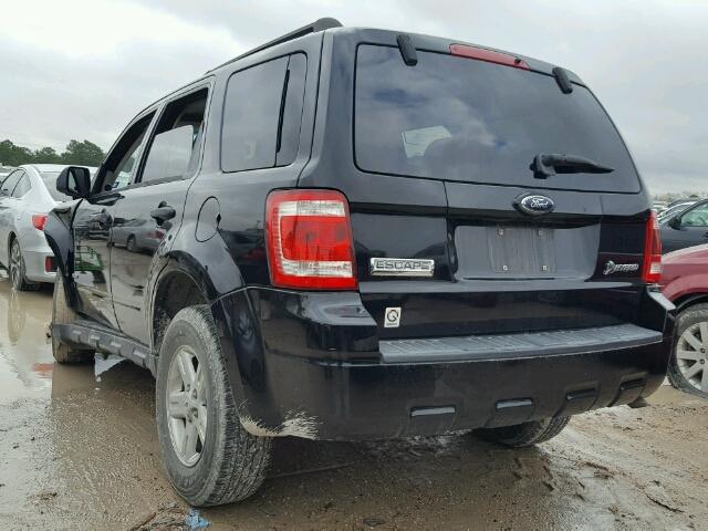 1FMCU59369KA49535 - 2009 FORD ESCAPE HYB BLACK photo 3