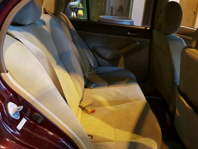 2HGES25853H537880 - 2003 HONDA CIVIC EX ბურგუნდია ფოტო 6