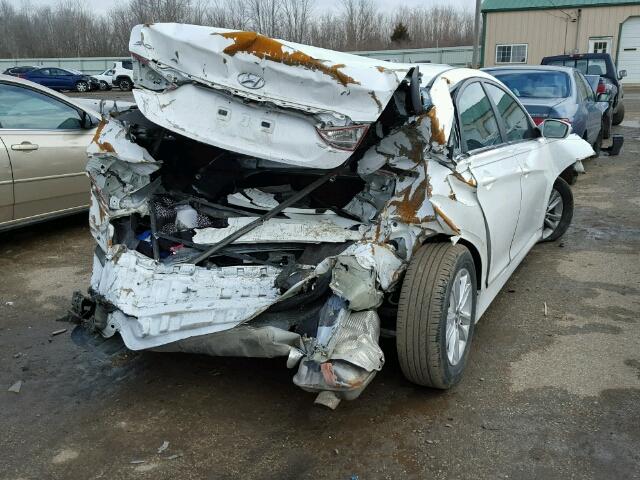 5NPEB4AC2EH886106 - 2014 HYUNDAI SONATA GLS WHITE photo 4