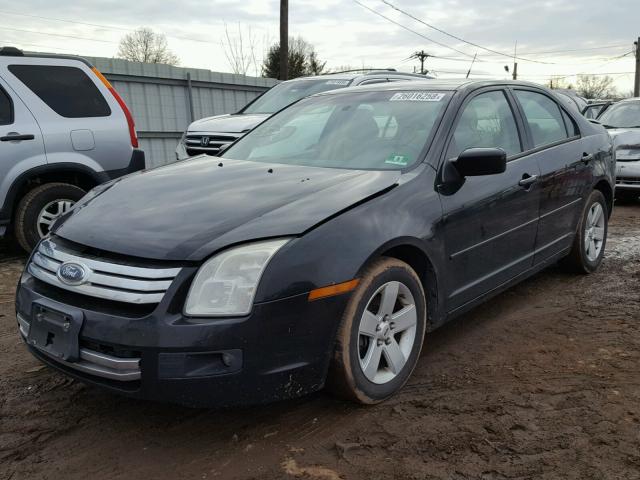 3FAHP07Z07R276410 - 2007 FORD FUSION SE BLACK photo 2