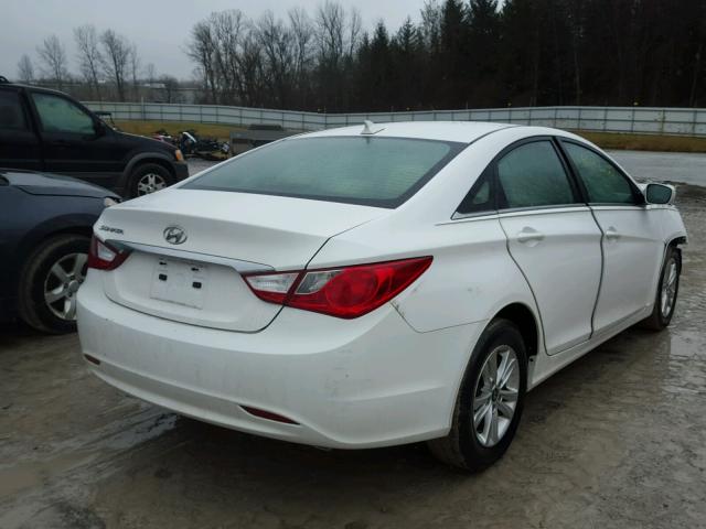 5NPEB4AC4DH751062 - 2013 HYUNDAI SONATA GLS WHITE photo 4