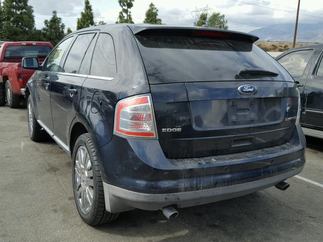 2FMDK39C68BB04055 - 2008 FORD EDGE LIMIT BLUE photo 3