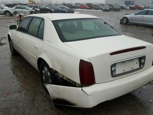 1G6KD54Y22U204632 - 2002 CADILLAC DEVILLE CREAM photo 3